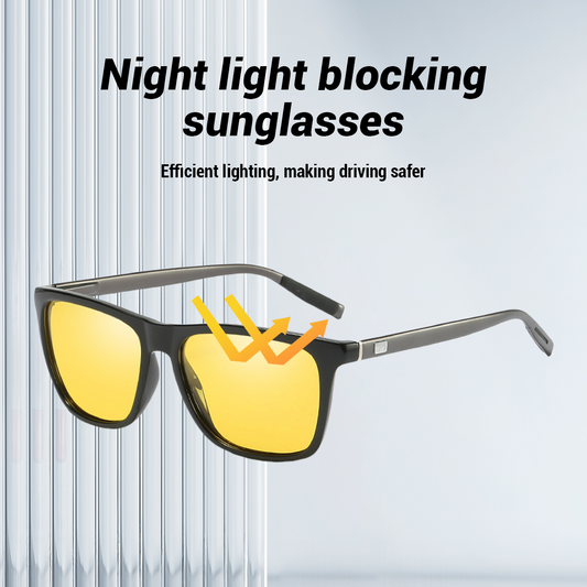 Polarized Night Vision Glasses for Men and Women Yellow Safety Driving Glasses with UV Protection and Anti Glare