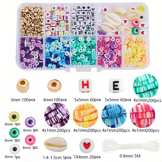 🔥Hot Sale: Mixed Color Ceramic Bead Set, create unique handmade art! 🎨