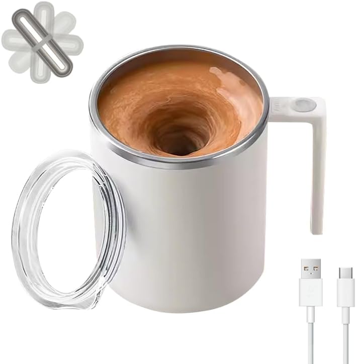 Electric Mixing Mug-Electric Stirring Coffee Mug-Coffee thermos-Coffee Mugs-Suitable for Coffee-Milk-Cocoa and Other Beverages