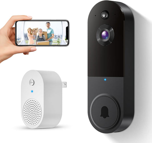 4K Video Doorbell (newest model), Two-way audio, HD video, motion and chime app alerts and Alexa enabled