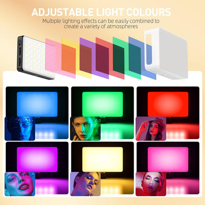 LED Phone Light, Selfie Light, 5000Mah Rechargeable Clip Video Light